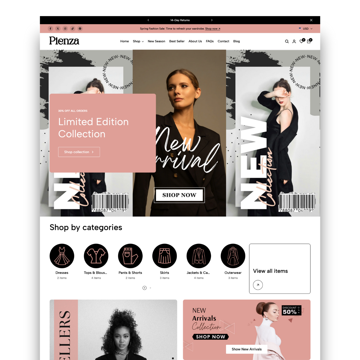 Shopify 2.0 Theme - Pienza