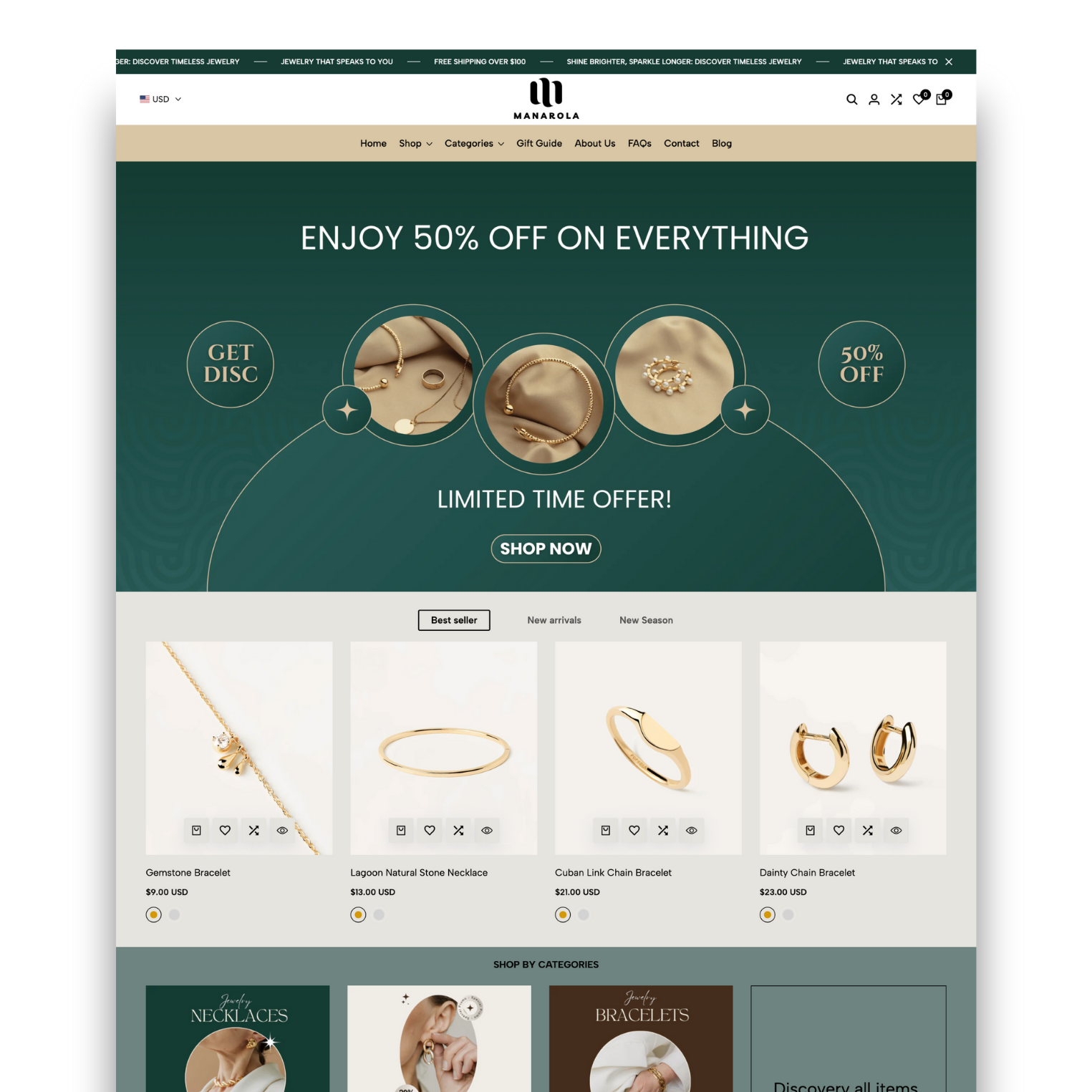 Shopify 2.0 Theme - Manarola