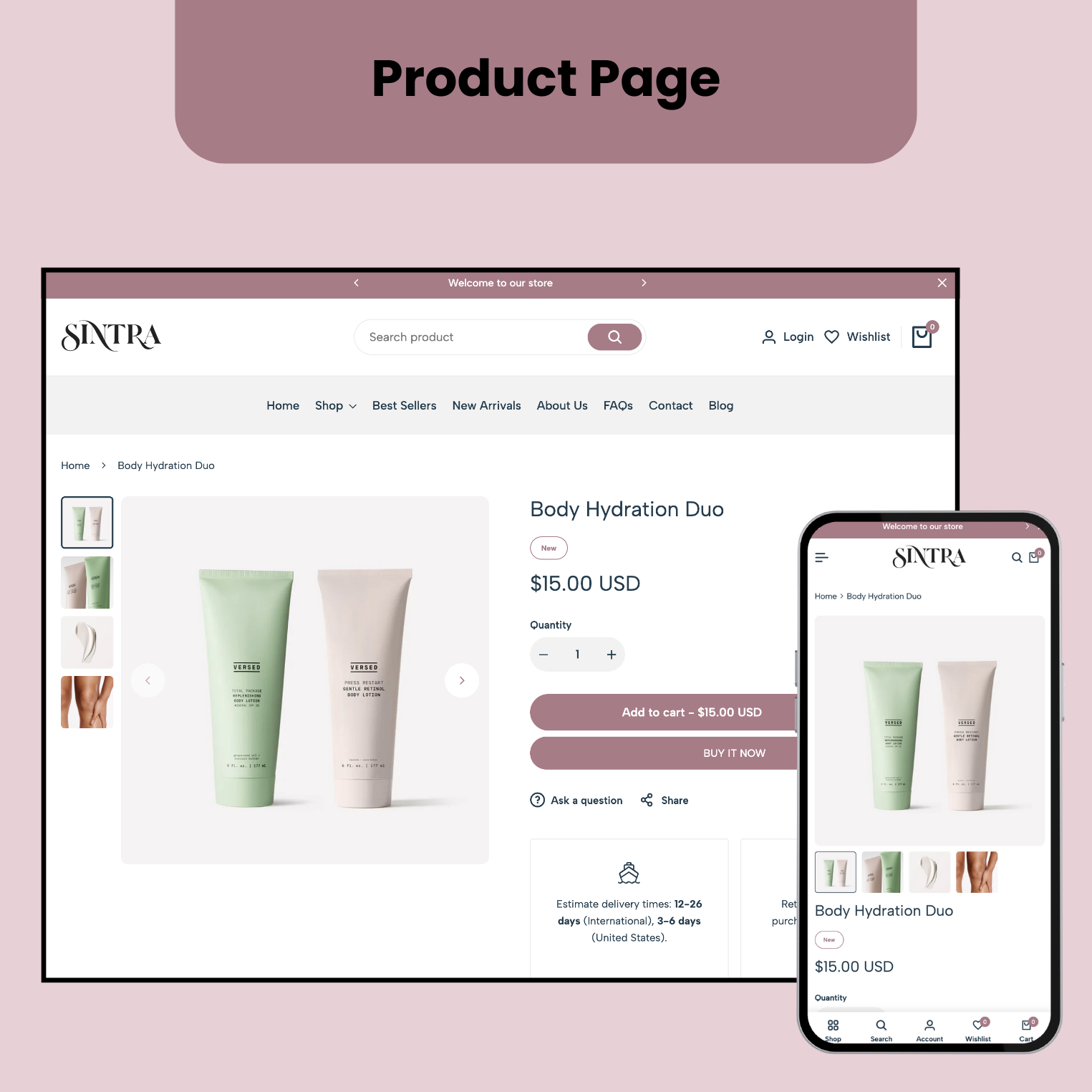 Shopify 2.0 Theme - Sintra